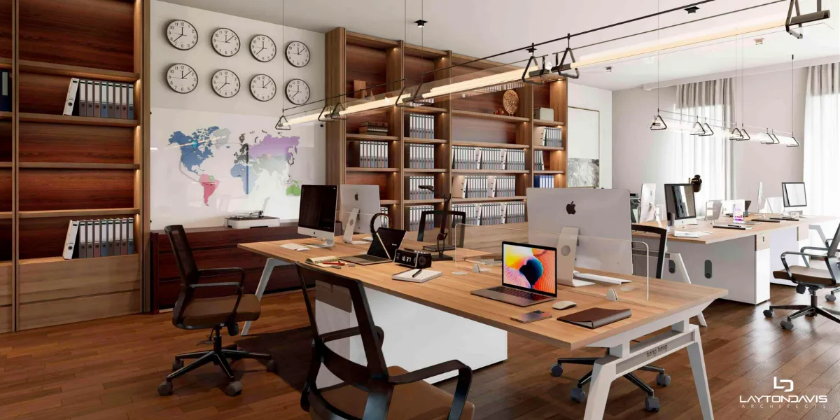 The Mercantile interior rendering